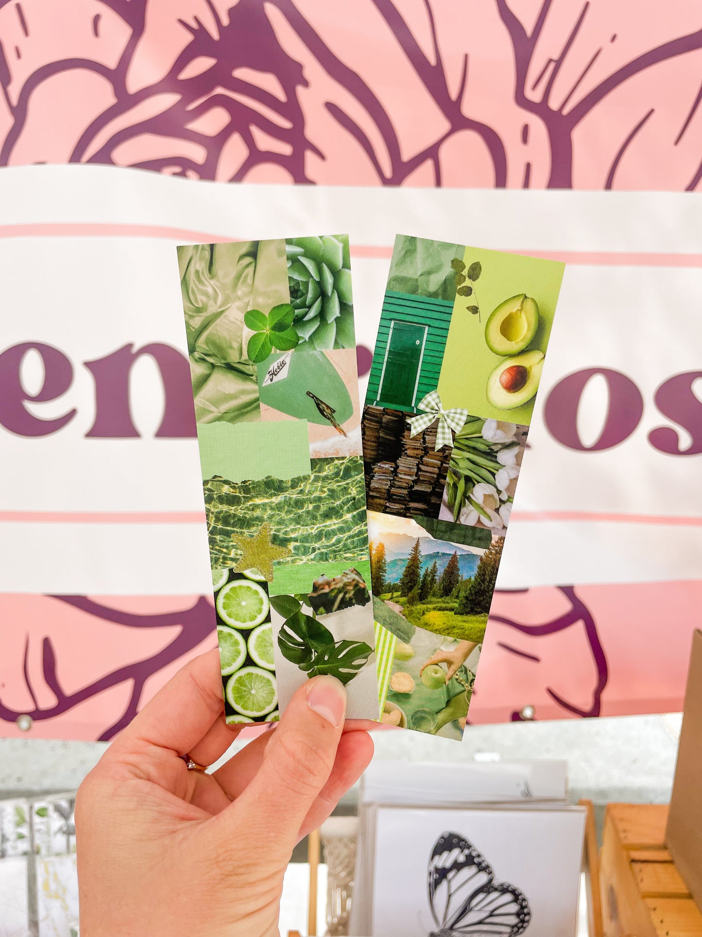 Mixed Media Collage Bookmark
