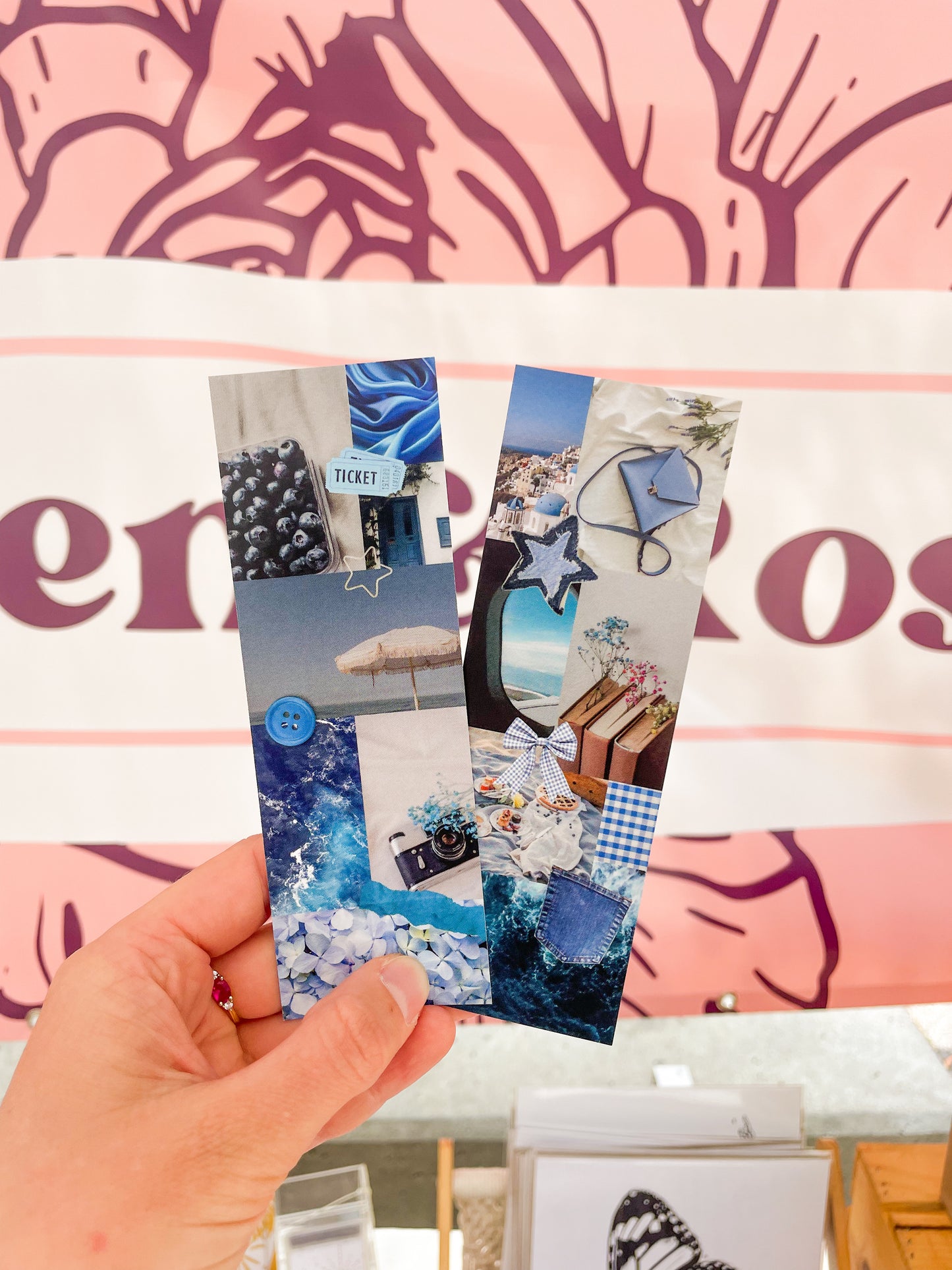 Mixed Media Collage Bookmark