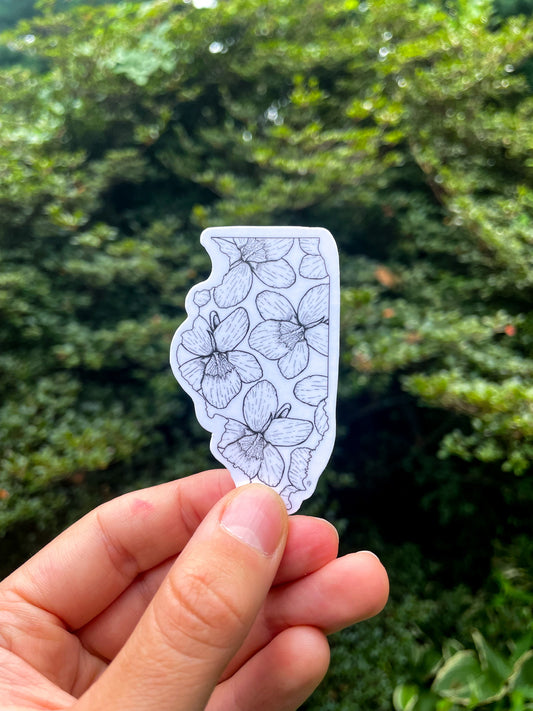 Illinois State Flower Sticker