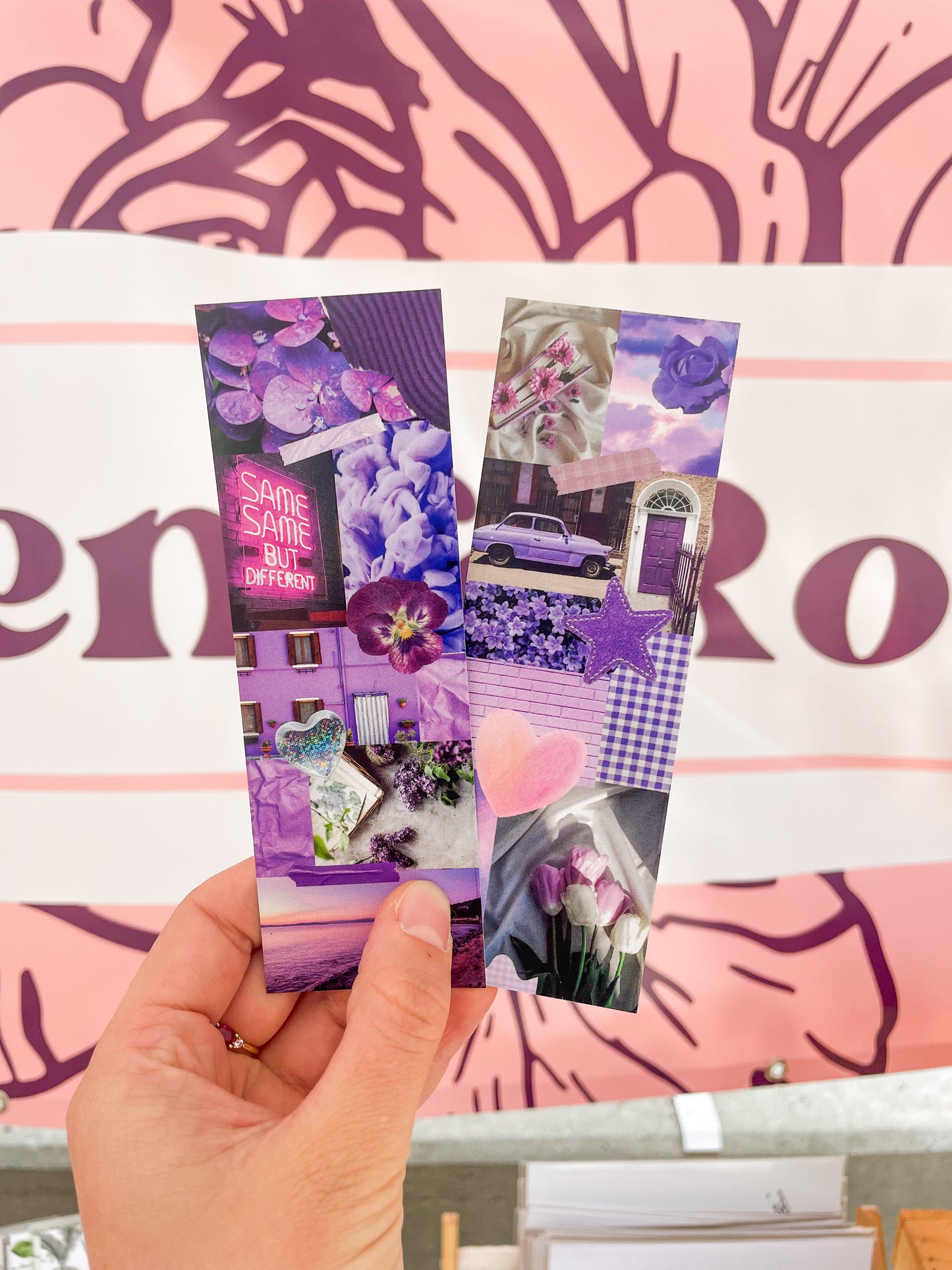 Mixed Media Collage Bookmark