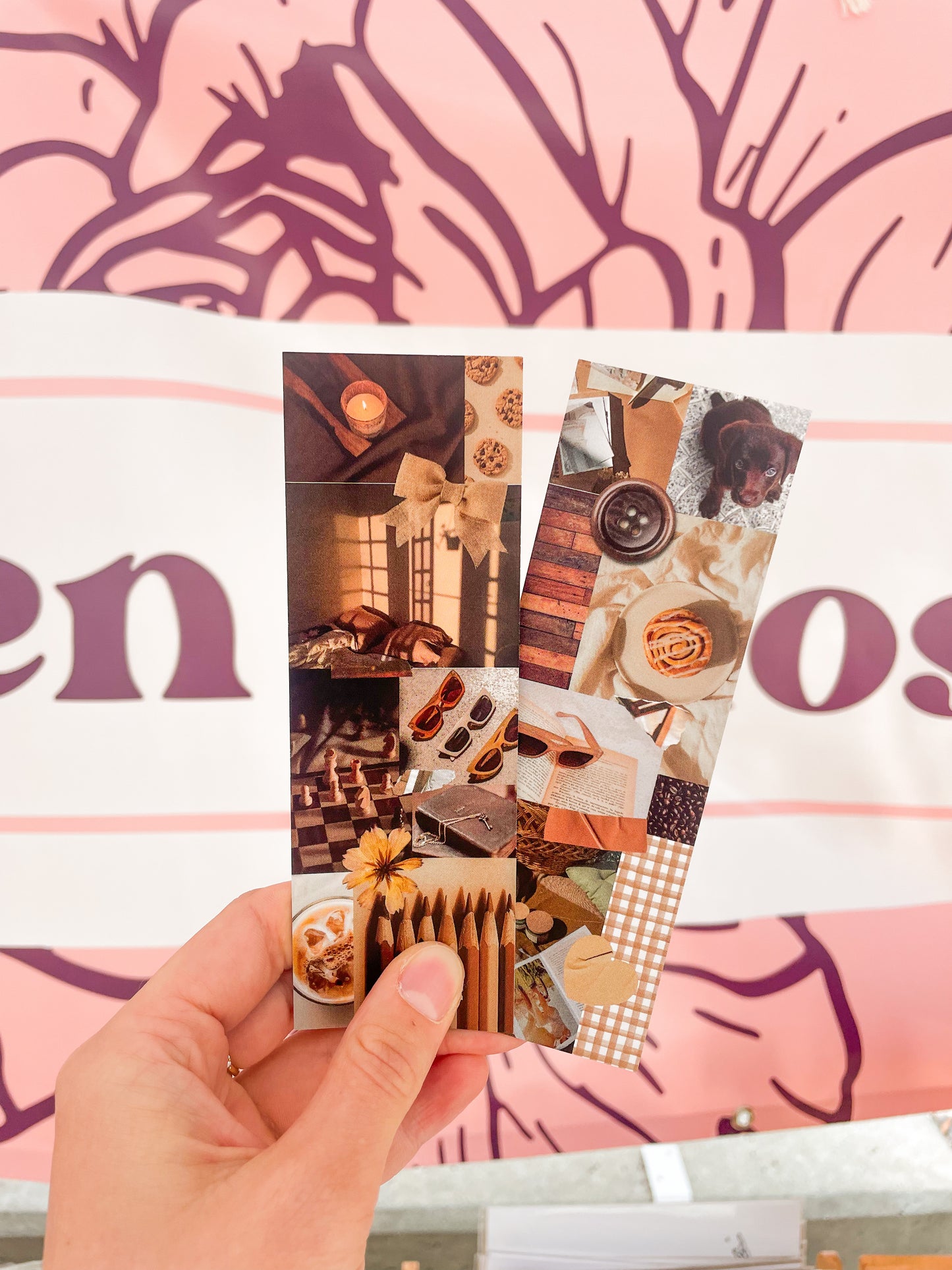 Mixed Media Collage Bookmark