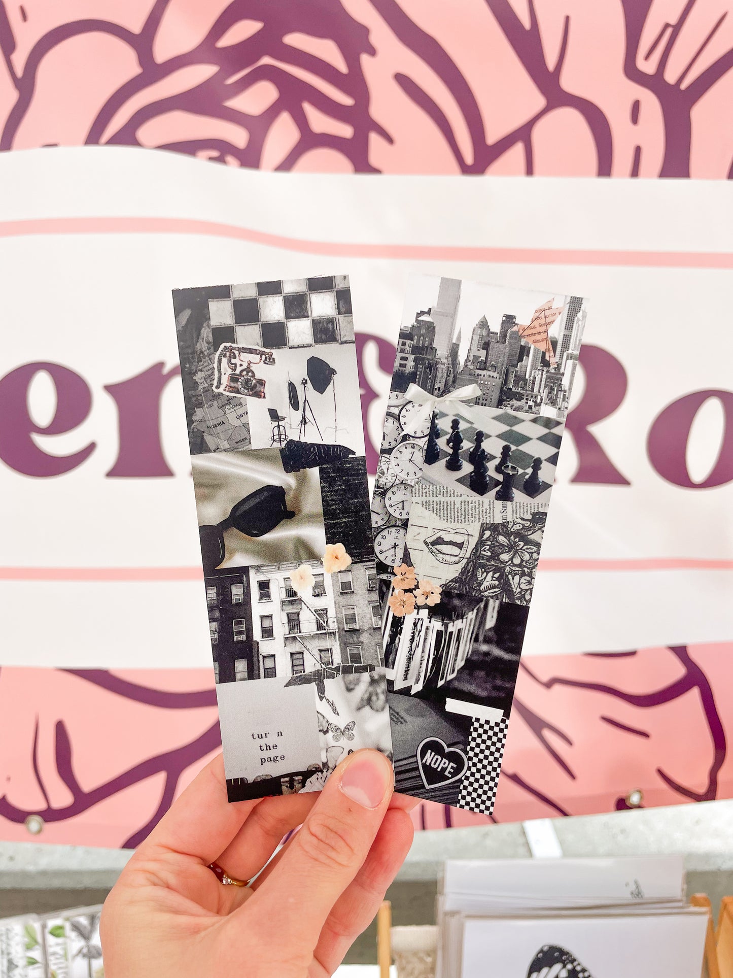 Mixed Media Collage Bookmark