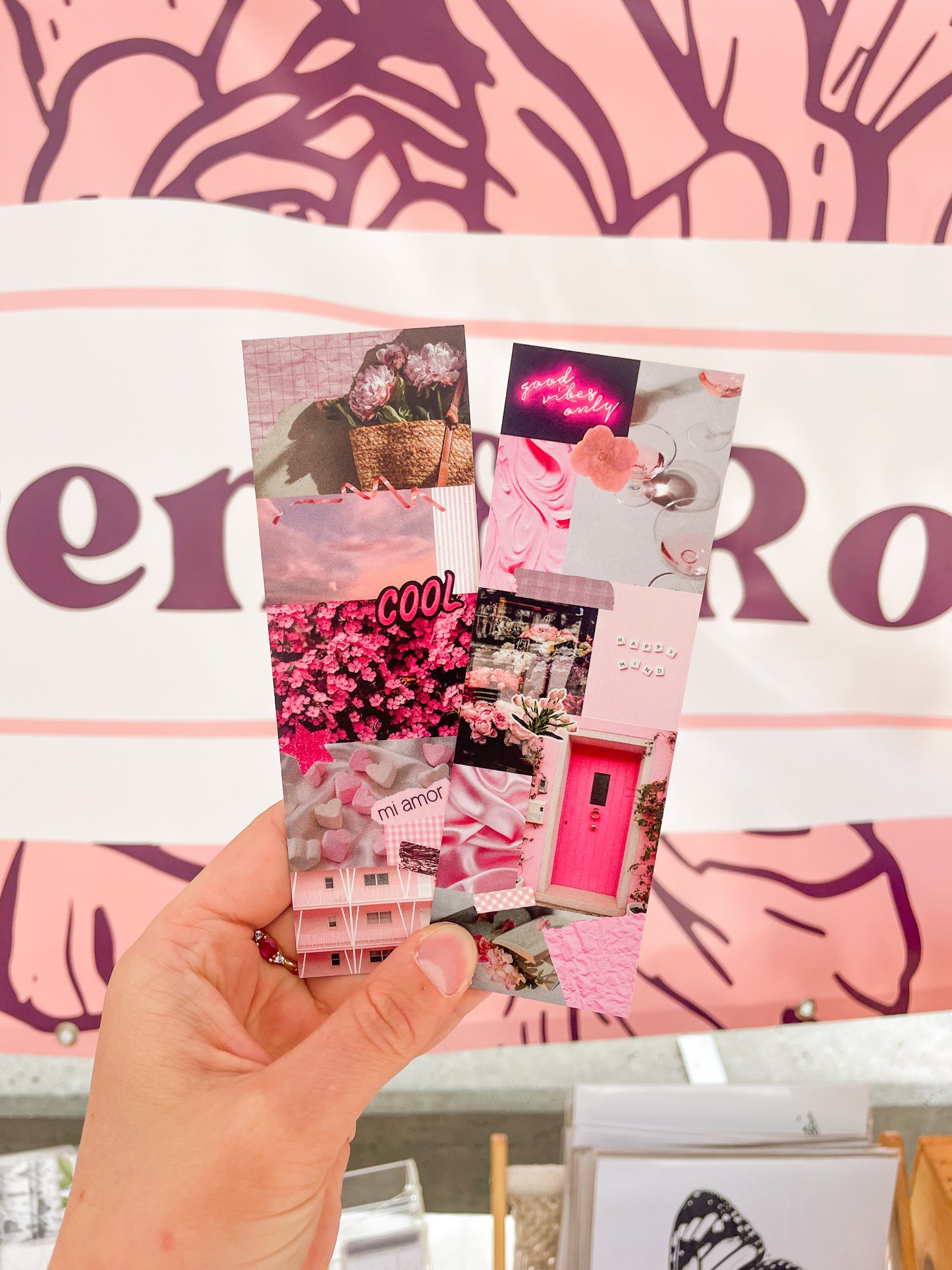 Mixed Media Collage Bookmark