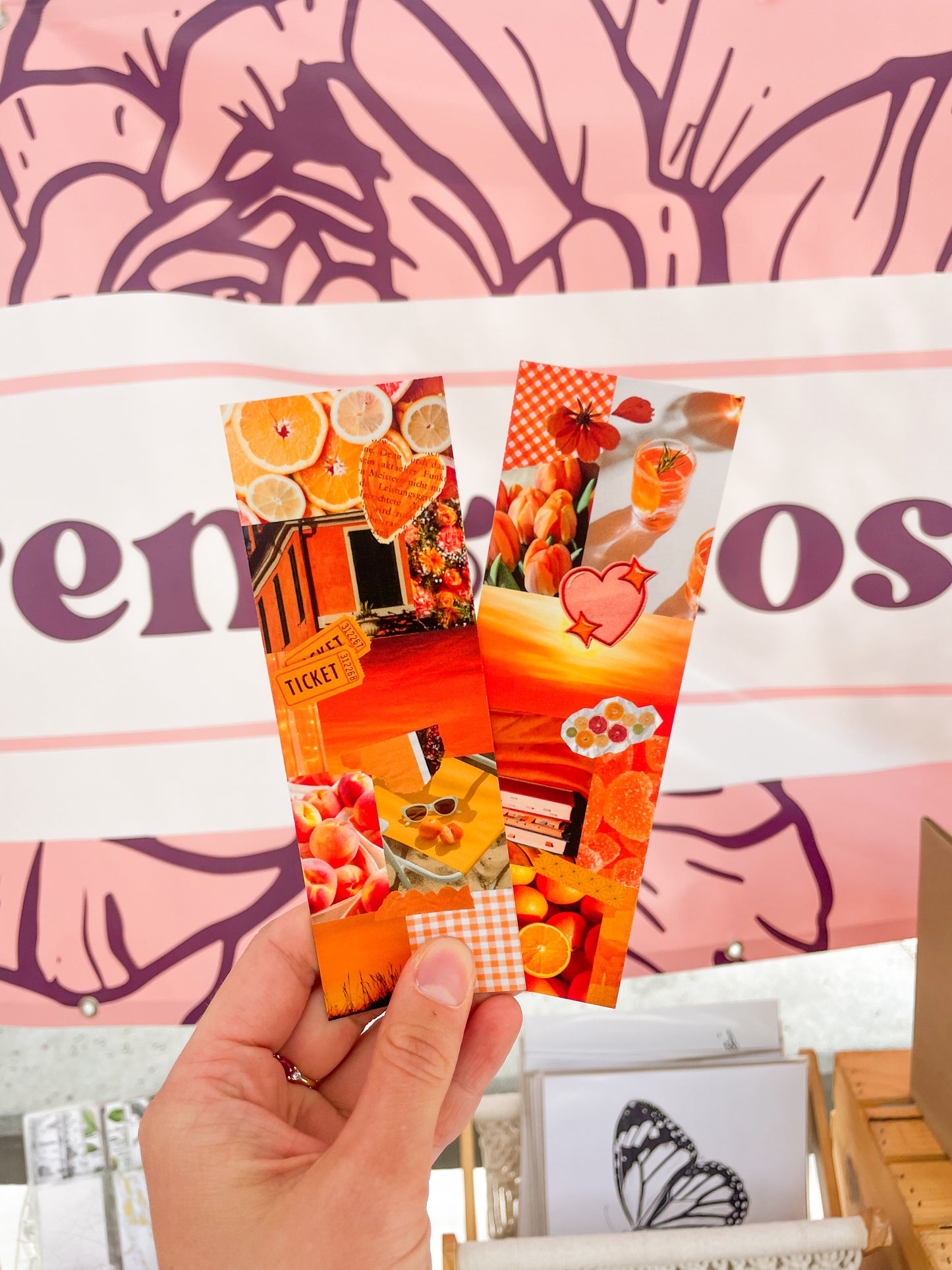 Mixed Media Collage Bookmark