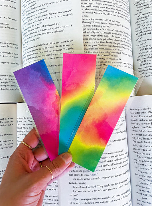 Rainbow Tie Dye Bookmark