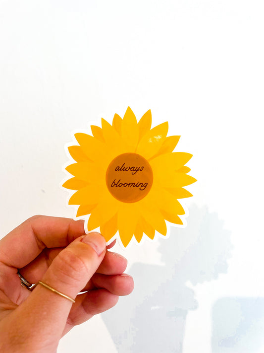 Always Blooming Sunflower Sticker