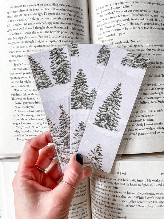 Gold Foil Christmas Tree Bookmark