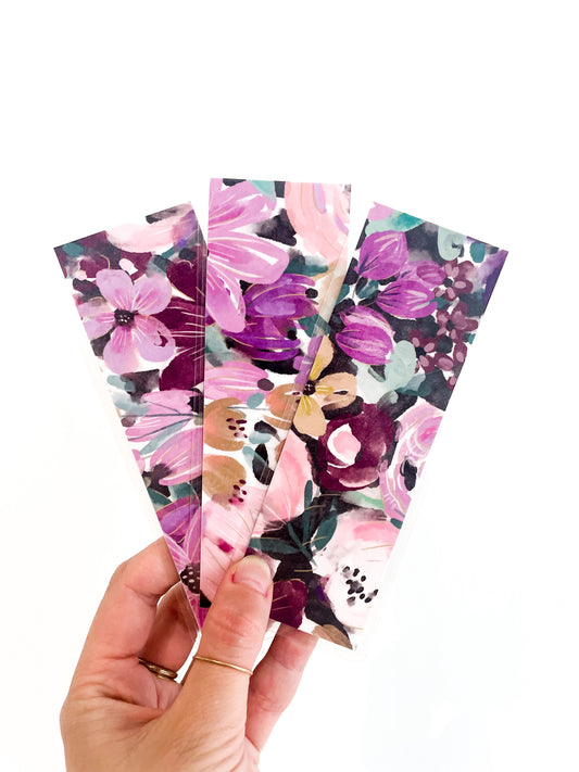 Purple Bouquet Bookmark
