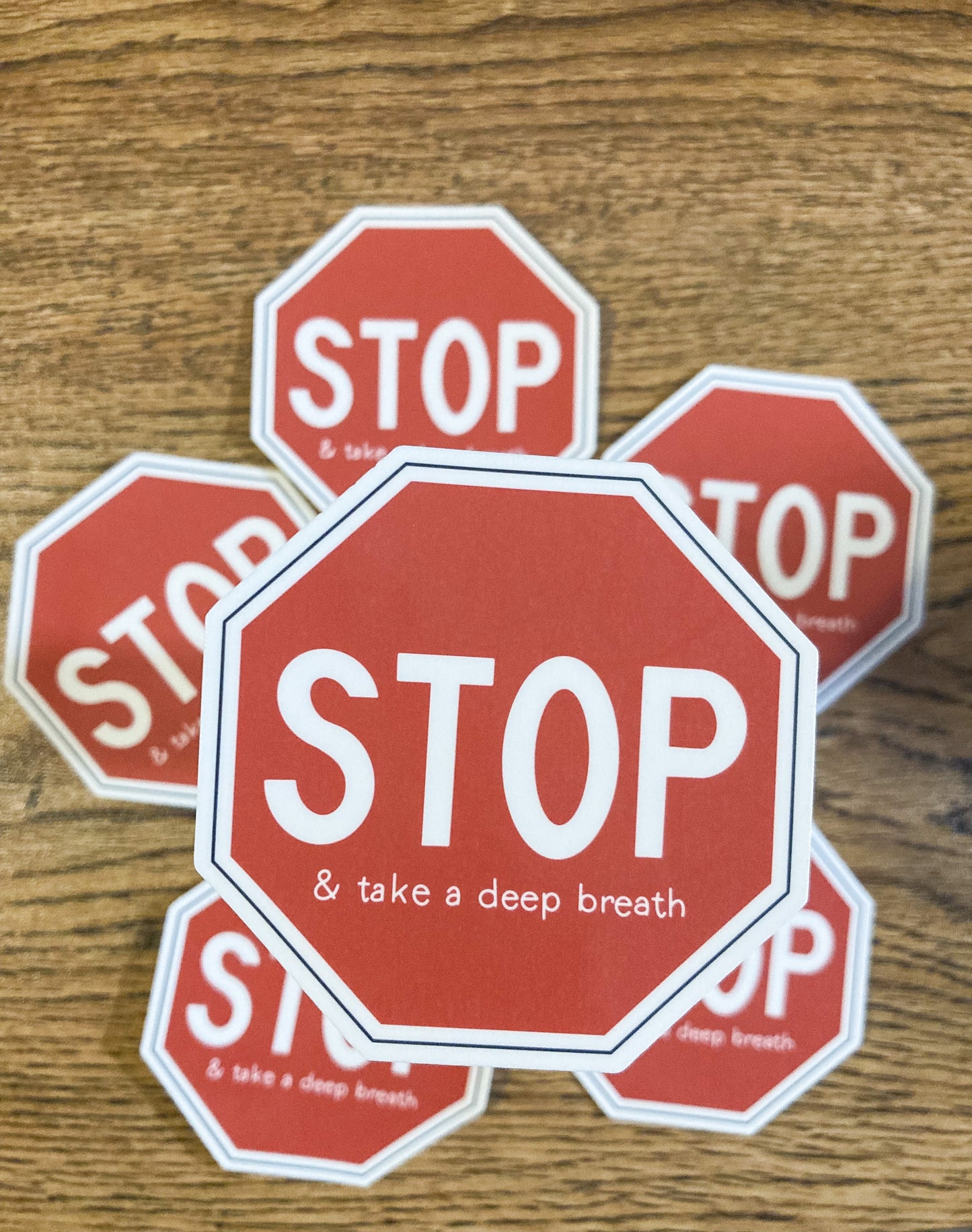 STOP and Take a Deep Breath Sticker