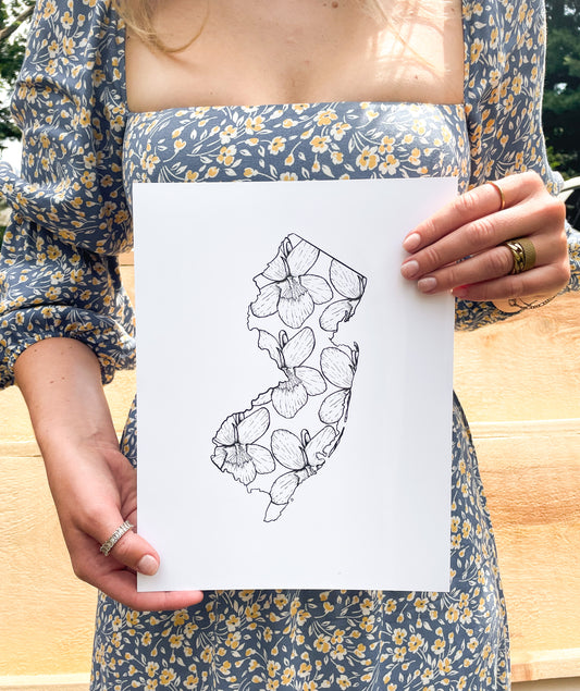 New Jersey Violets Print (State Flower)