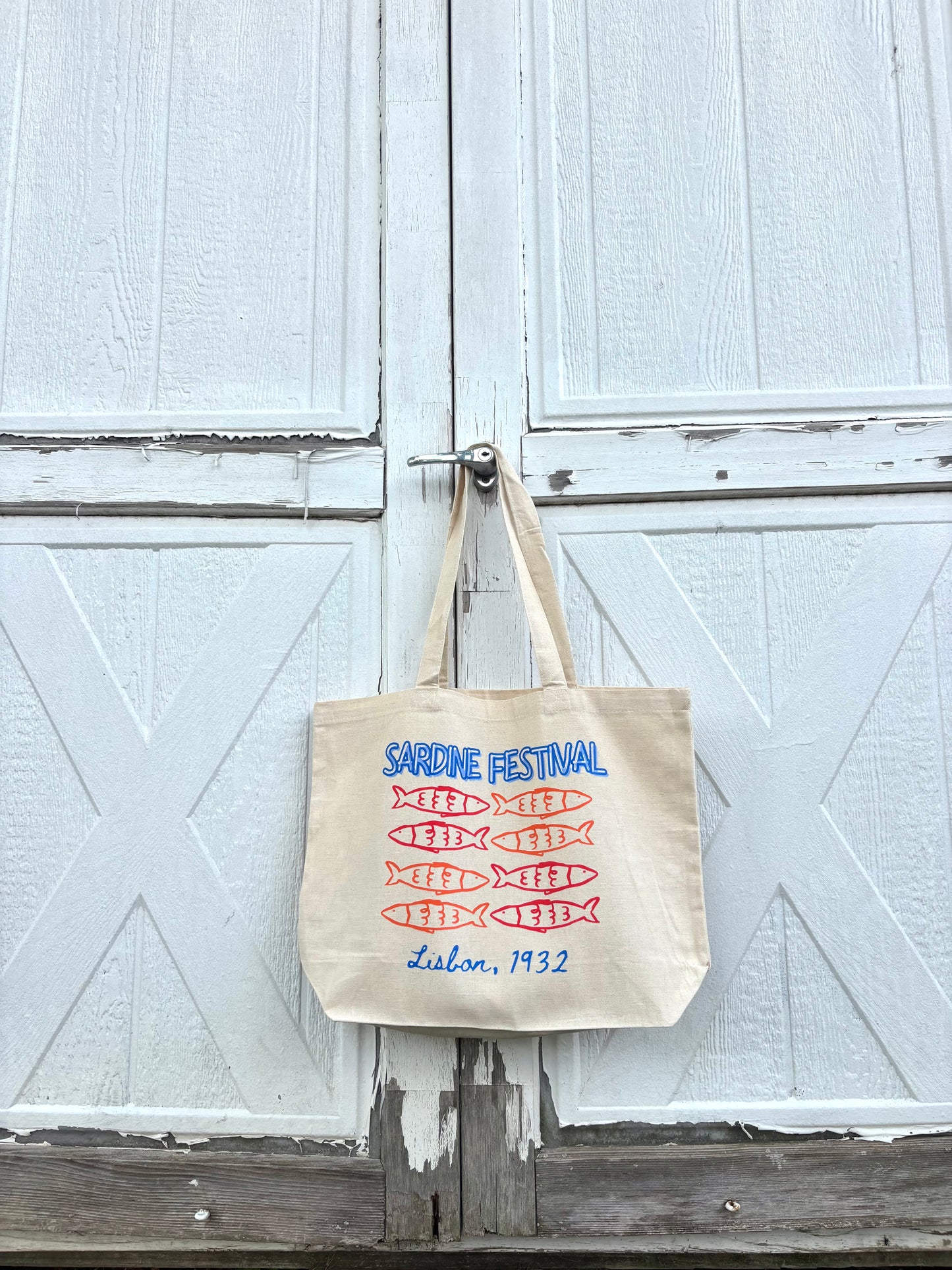 Sardine Festival Canvas Tote Bag