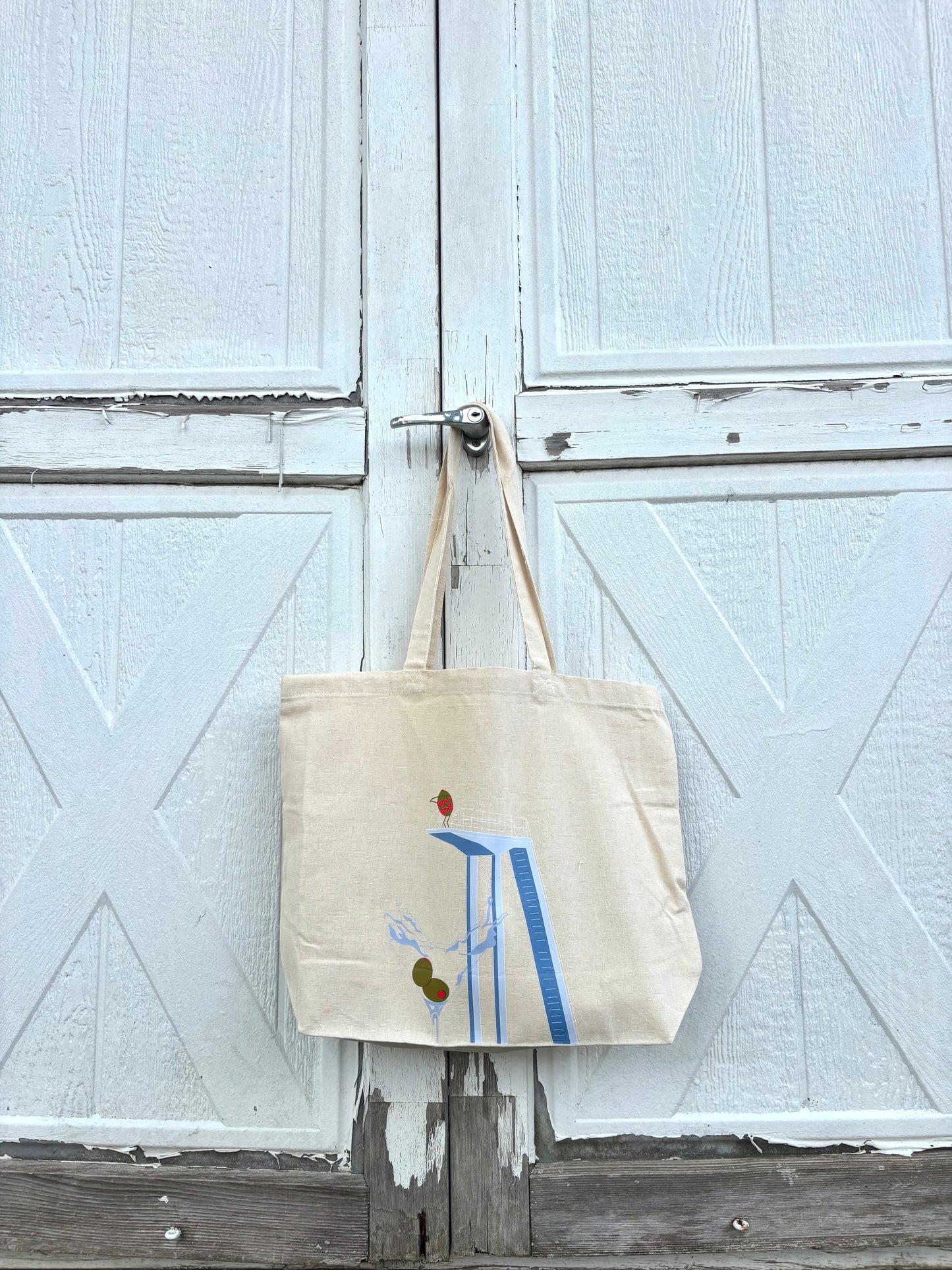 Martini Dive Canvas Tote Bag