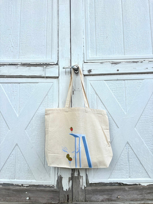 Martini Dive Canvas Tote Bag