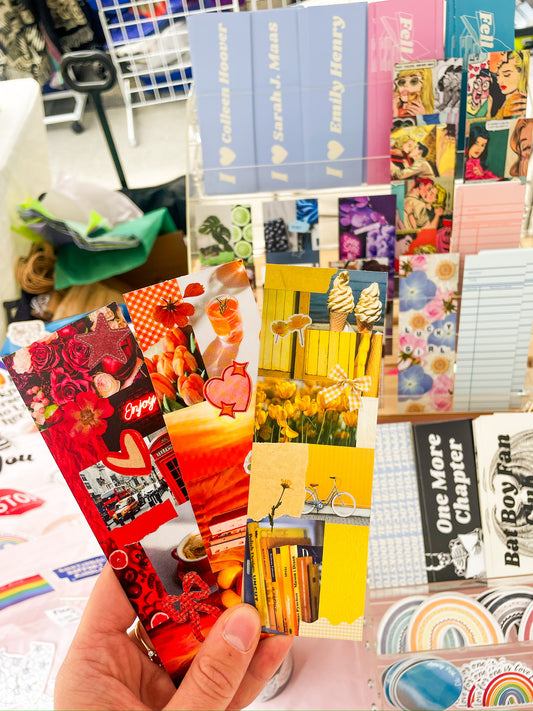 Mixed Media Collage Bookmark