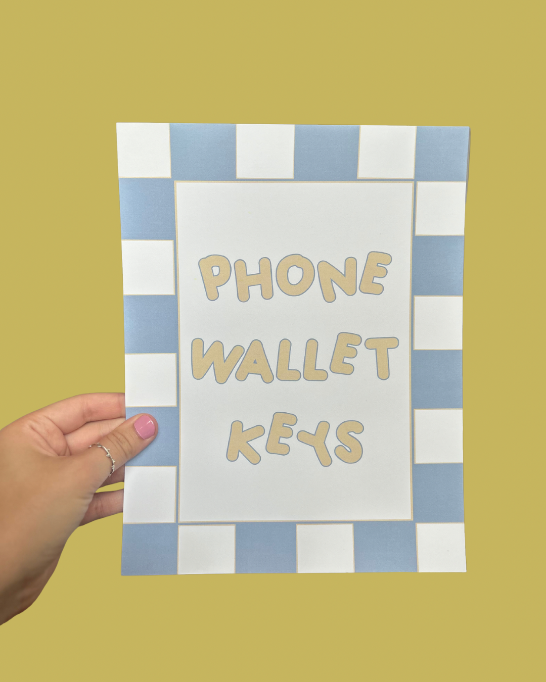 “Phone Wallet Keys” Print