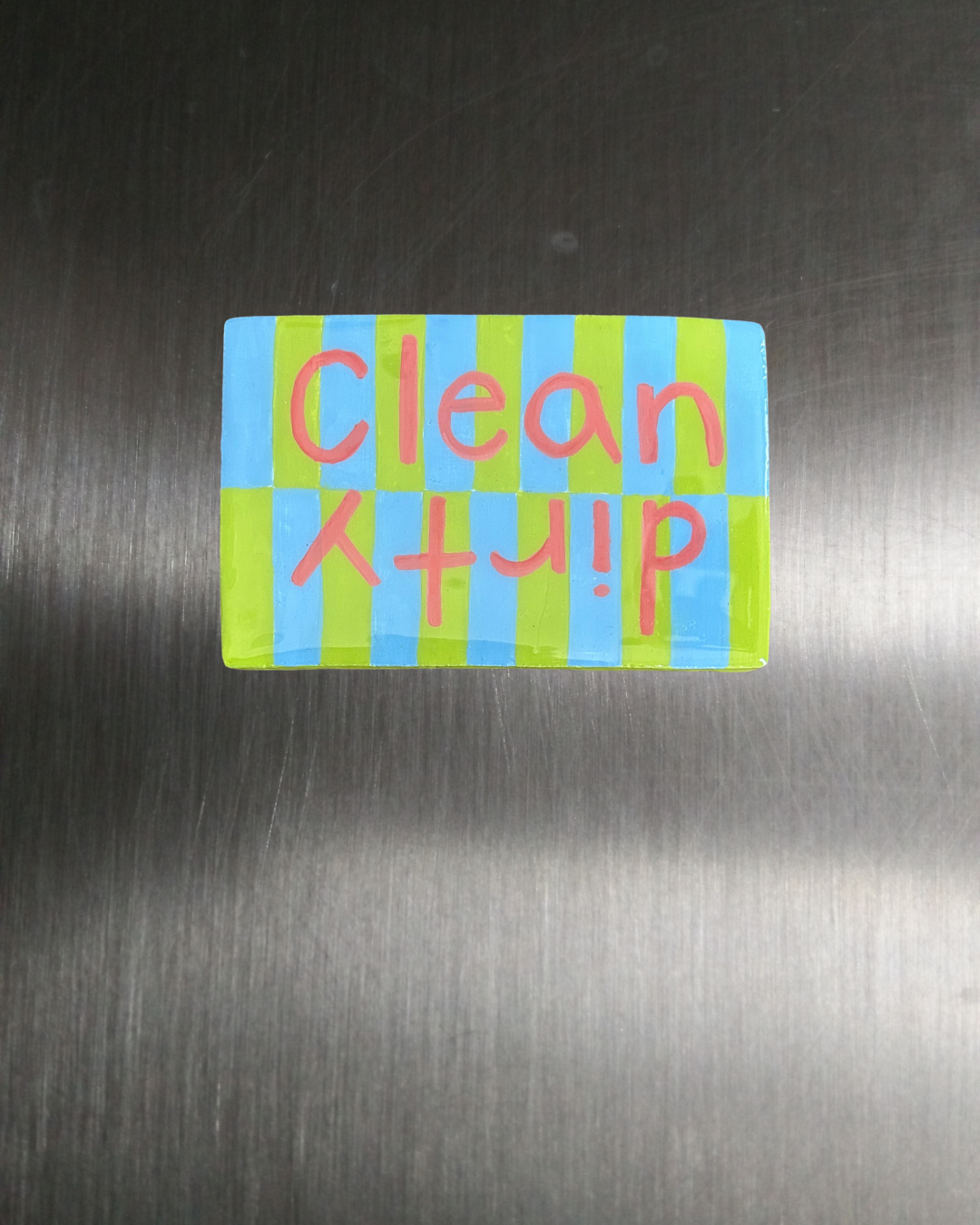 Green and Blue Dirty/Clean Dishwasher Magnet