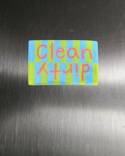 Green and Blue Dirty/Clean Dishwasher Magnet