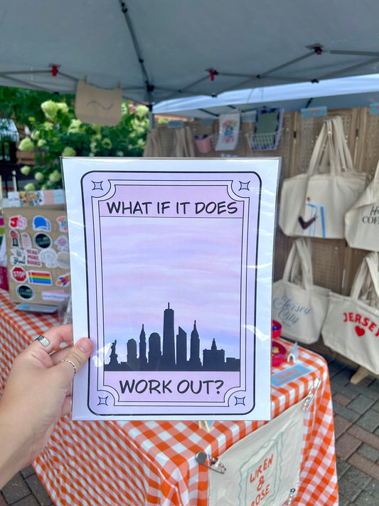“What If It Does Work Out?” Tarot Card Print