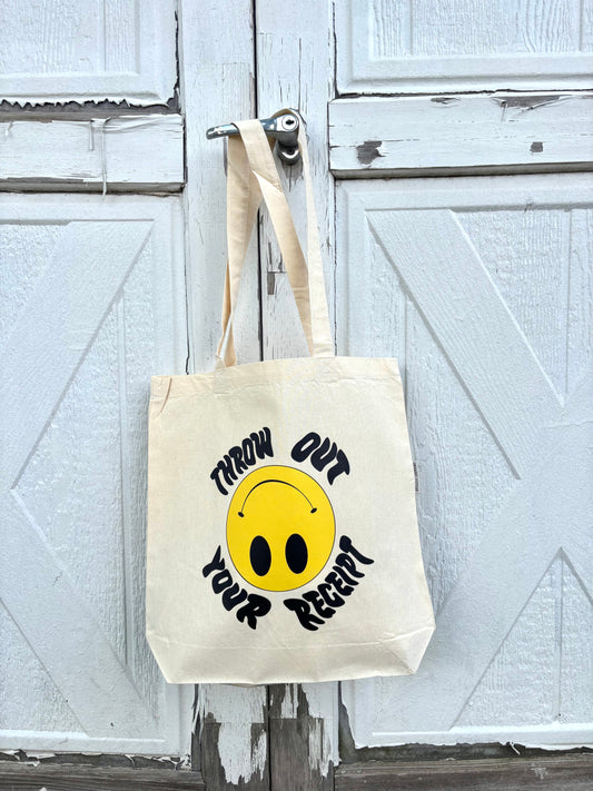 Throw Out Your Receipt Canvas Tote Bag