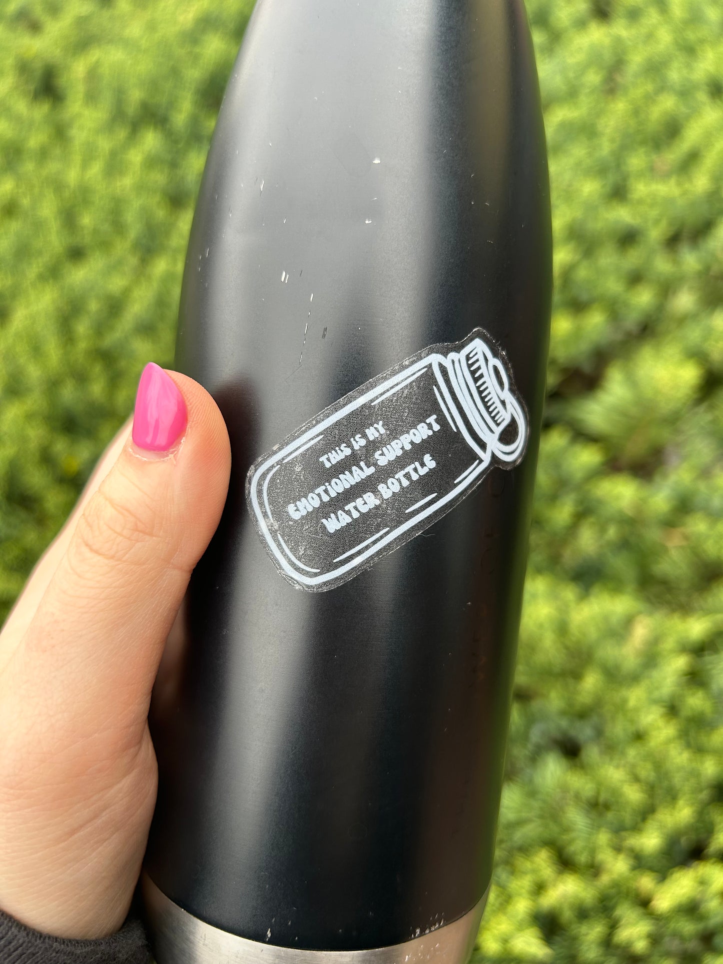 Emotional Support Water Bottle Sticker