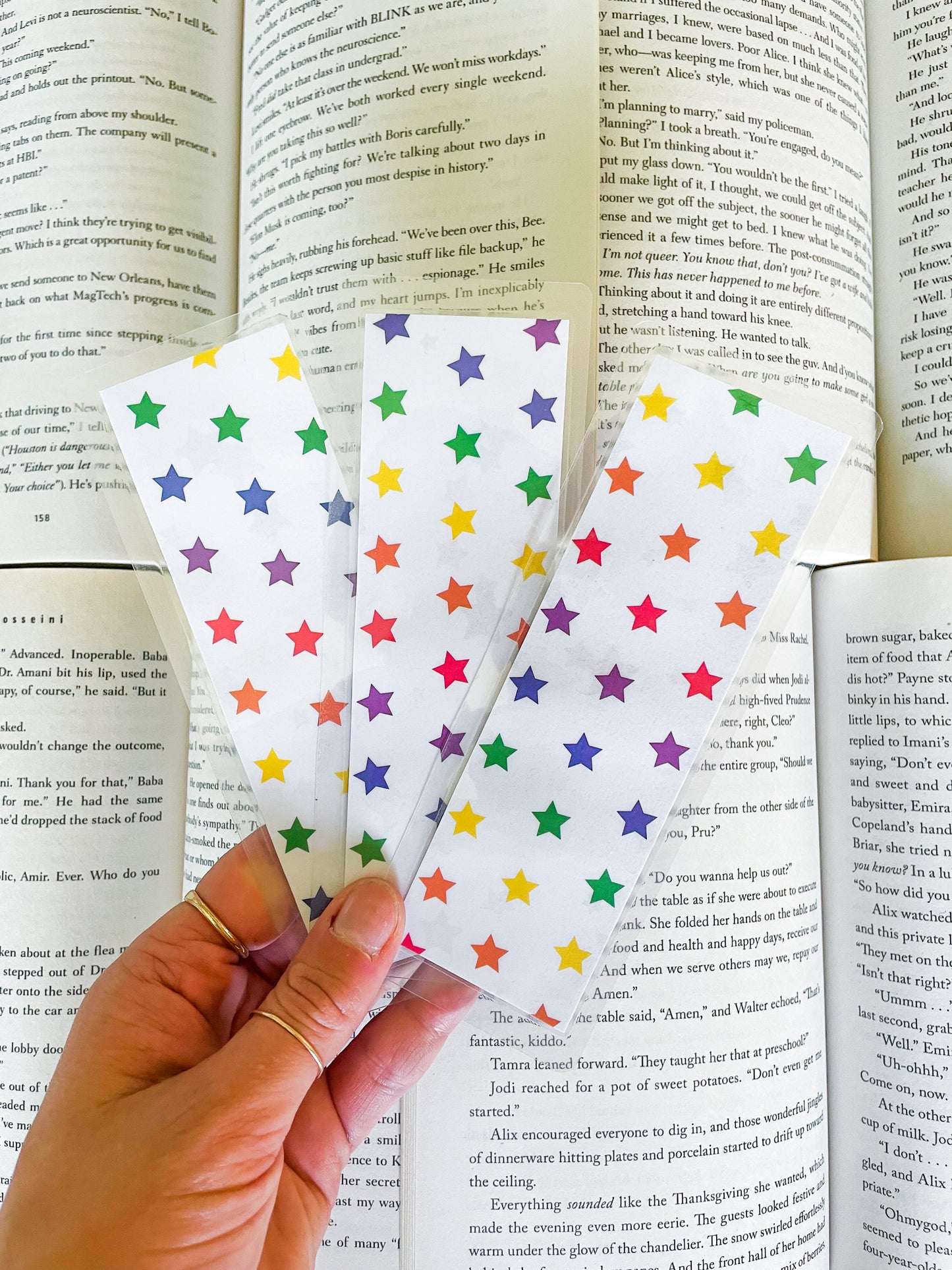 Rainbow Stars Bookmark